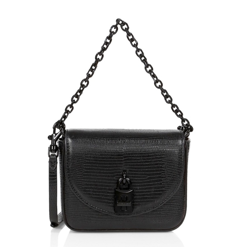 Rebecca Minkoff leather Love Too Micro bag black
